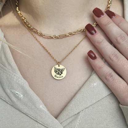 Egyedi Kis Kedvencem Emléknyaklánc